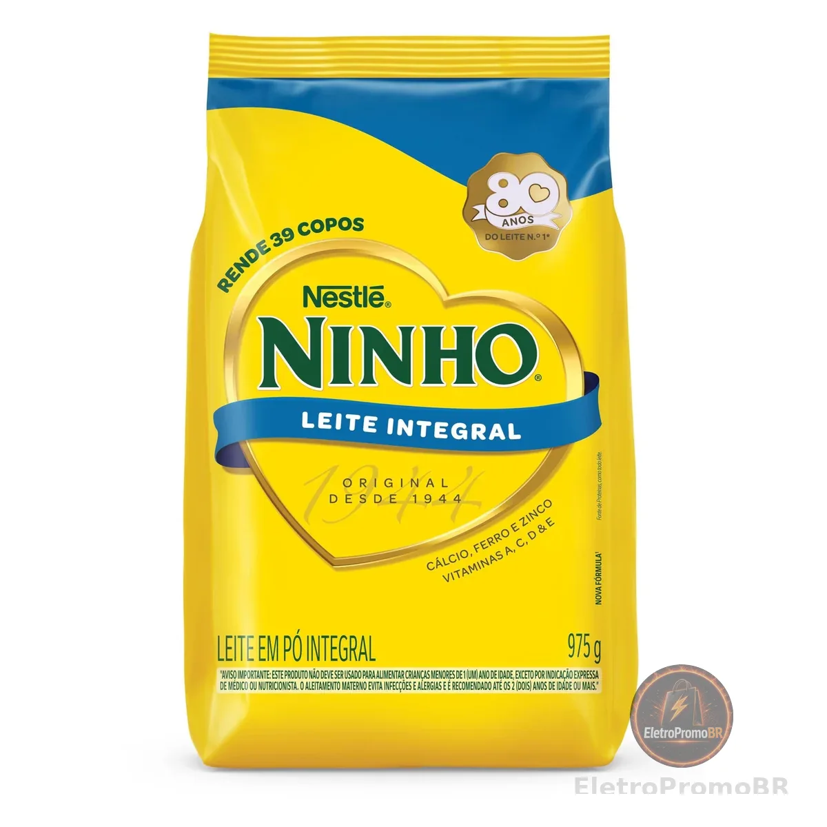 Leite em Pó Ninho Integral Sachê 975g