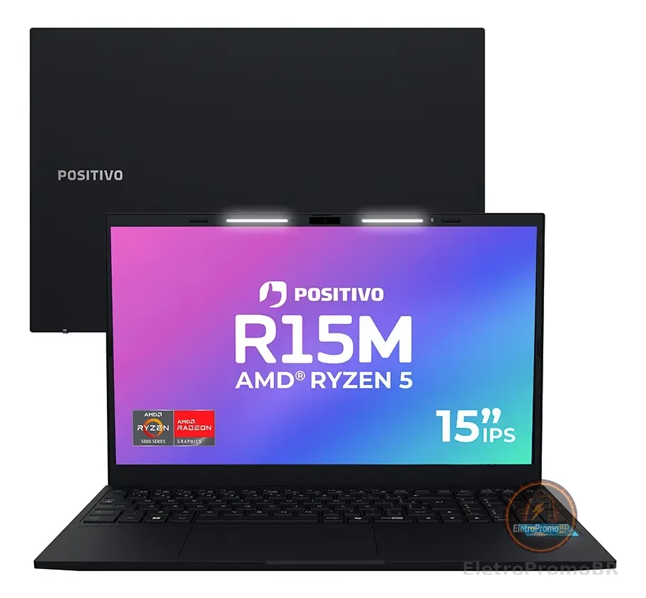 Notebook Positivo Vision R15M Com AMD Ryzen 5, 8GB de RAM e SSD de 256GB