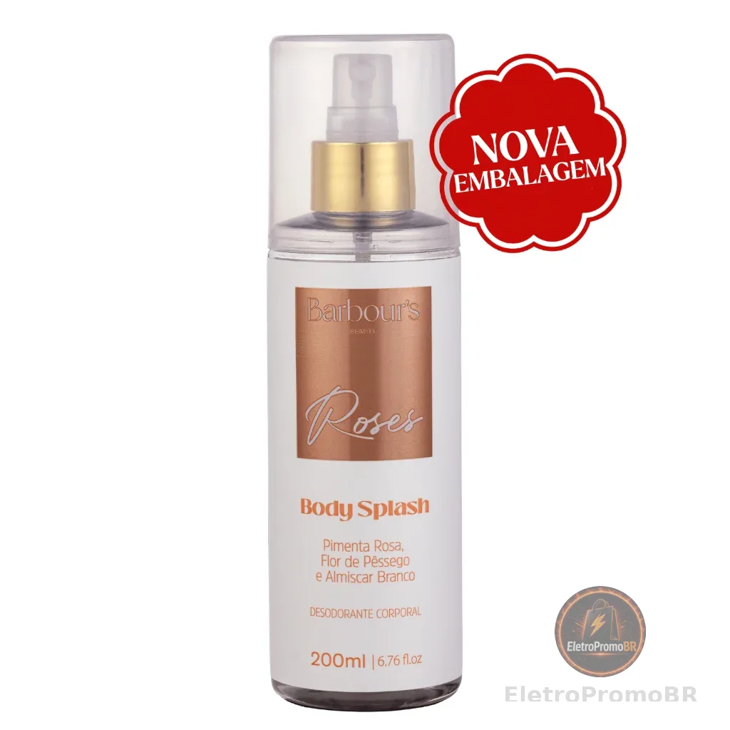 Body Splash Roses Barbour's Beauty 200ml Fragrância Floral Desodorante Colônia Toque Elegante
