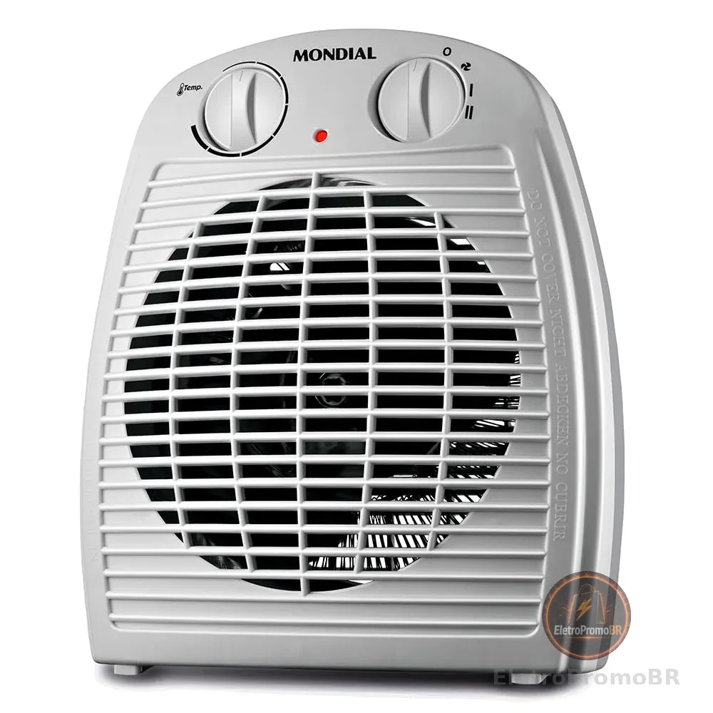 Aquecedor A Ar, Mondial, Cinza/Branco, 2000W, 220V - A-08