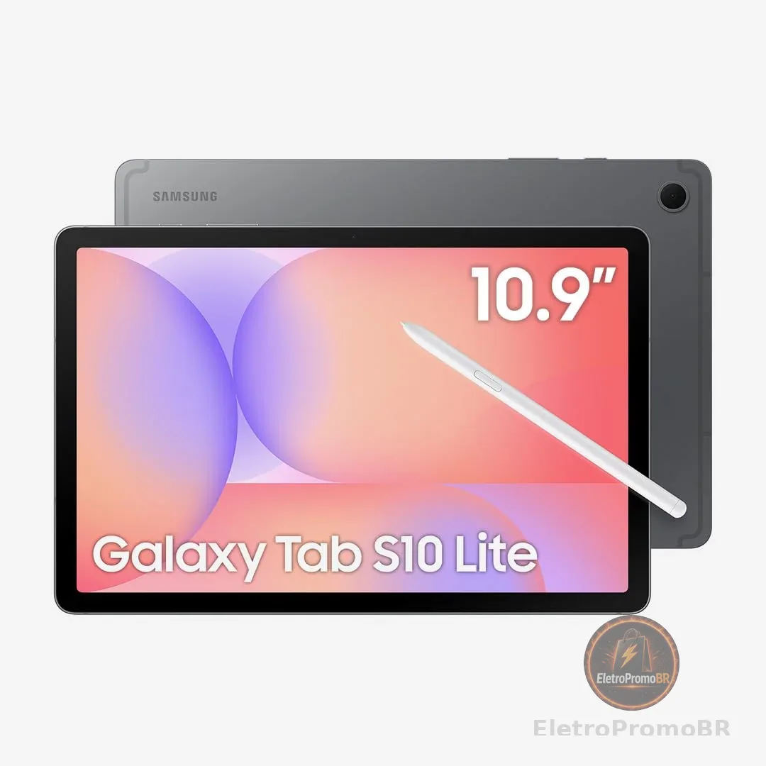 Galaxy Tab S10 Lite, 128GB, Tela 10.9", WIFI, Cinza