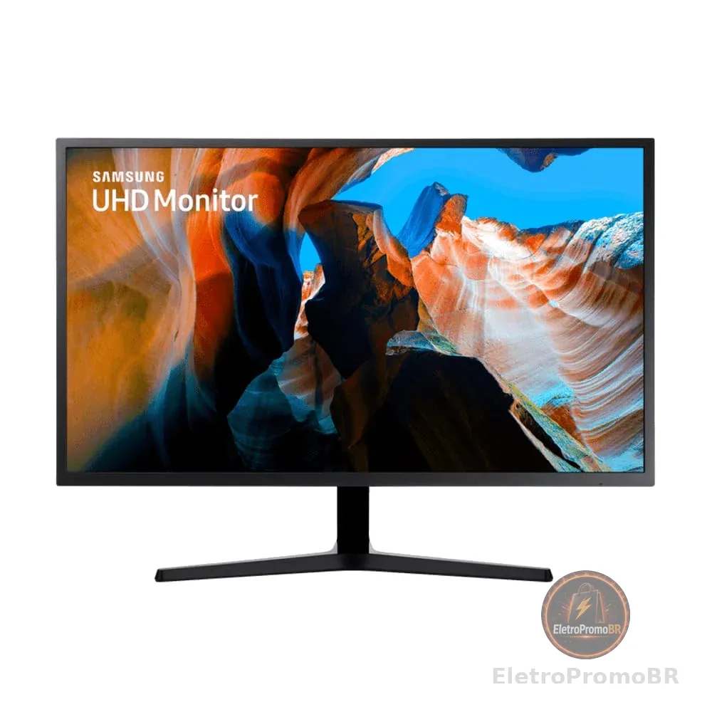 Monitor UHD Samsung 32", 4K, HDMI, Display Port, Freesync, Preto, Série UJ59