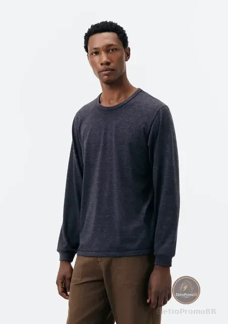 Camiseta Básica Masculina Slim Manga Longa Hering
