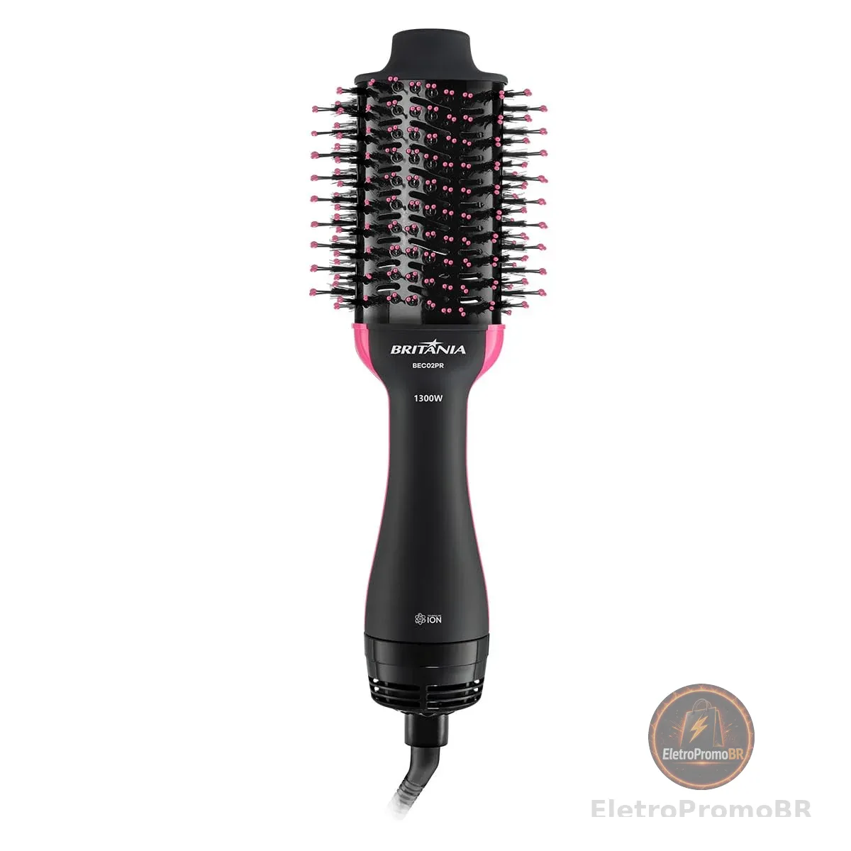 Escova Secadora Britânia BEC02PR Bivolt 4 em 1 1300W