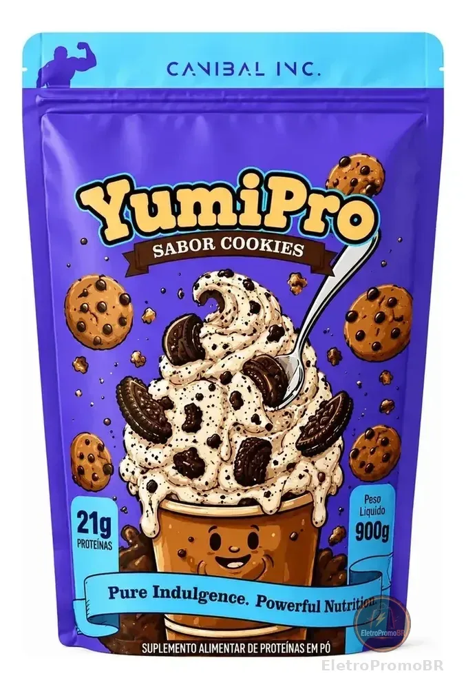Yumi Pro 900g Canibal Whey Protein Concentrado 21g Protein Cookies