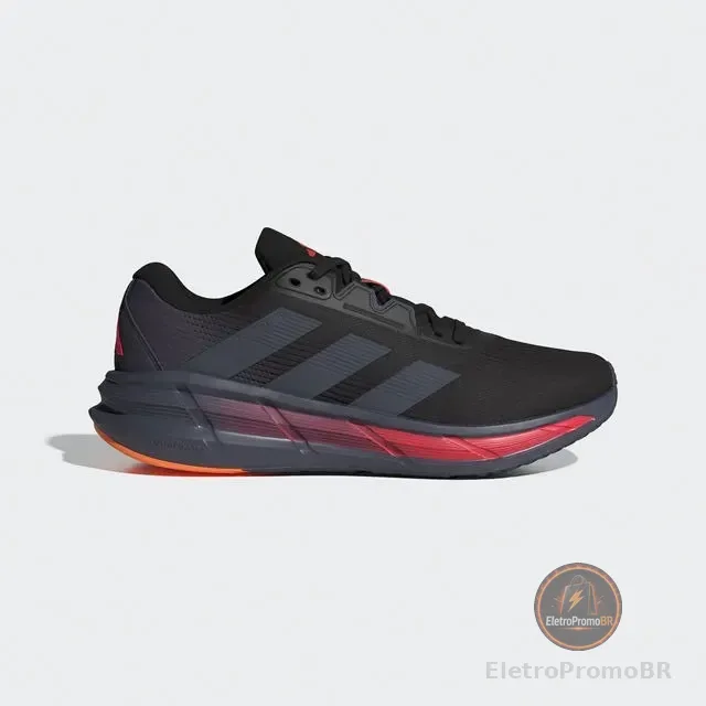 Tênis Masculino Questar 3 adidas Cblack/onix/lucred Lisa 40 Br