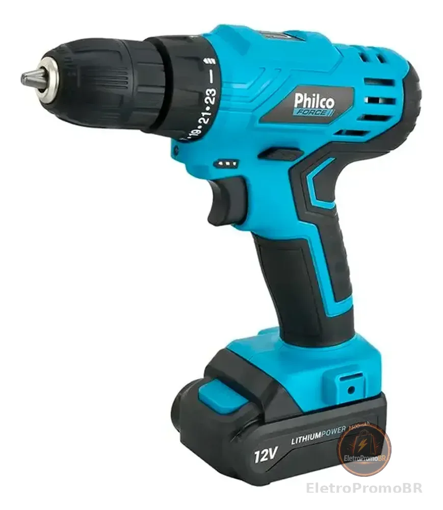 Parafusadeira Force Bivolt 2 em 1 800RPM PPF12 Philco