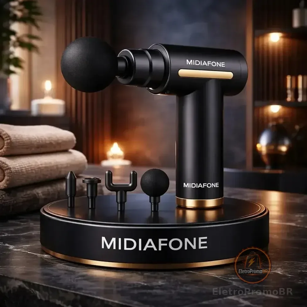 Massageador Elétrico Portátil Profissional Pistola Muscular Alívio De Dores Relaxamento Corporal 6 Velocidades Uso... 127/220v Aleatória