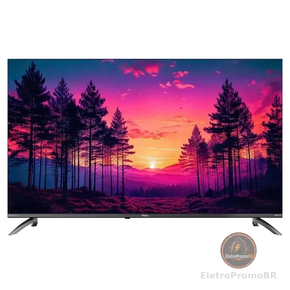 Smart TV Philco 50" Polegadas 4K UHD Roku TV HDR10 Dolby Audio WiFi P50CRB
