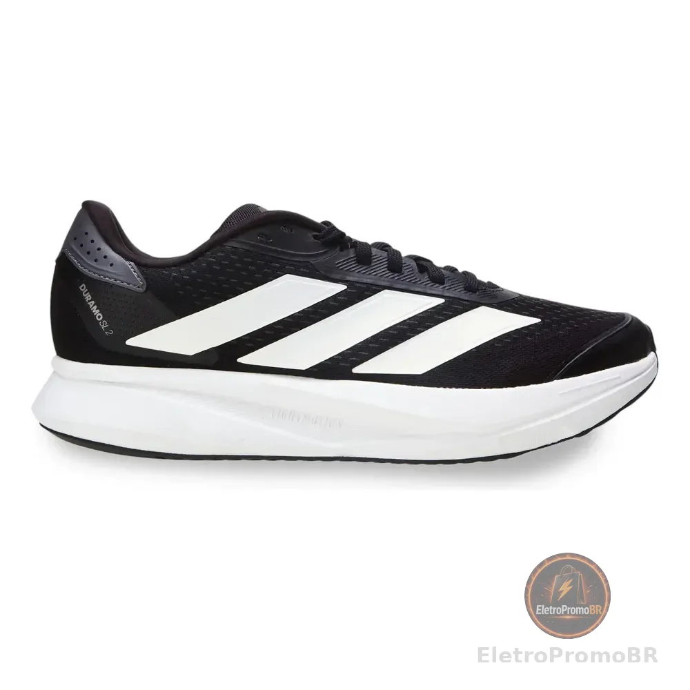 Tênis De Corrida Masculino Duramo Sl 2 adidas Preto E Branco Liso 41 Br