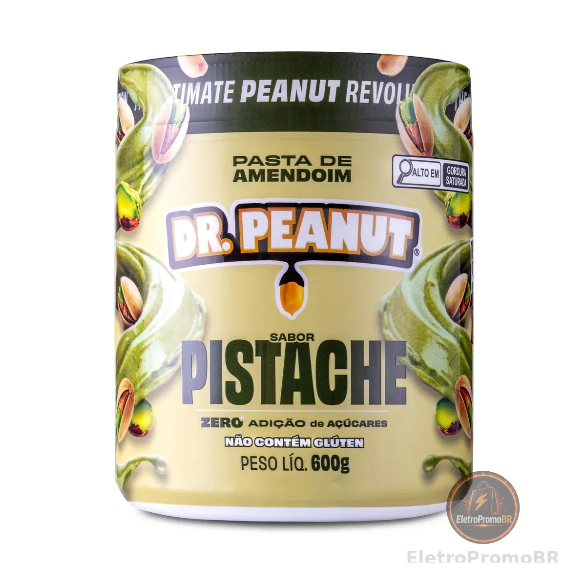 DR. PEANUT PASTA DE AMENDOIM PISTACHE 600G COM WHEY PROTEIN