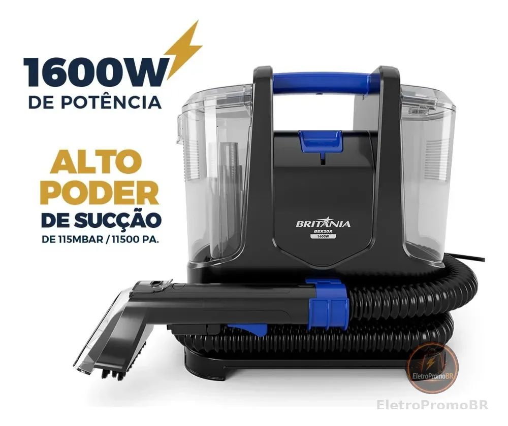 Extratora Britânia Bex20a Preto E Azul