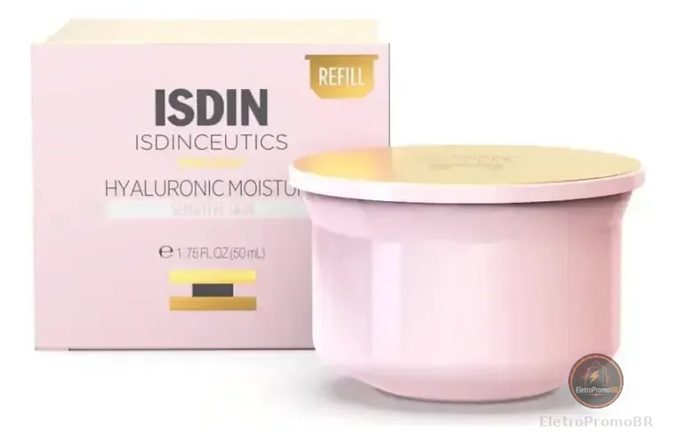 ISDIN Refil Creme Anti-Idade para Pele Sensível Isdinceutics Hyaluronic Moisture Sensitive Skin - 50g