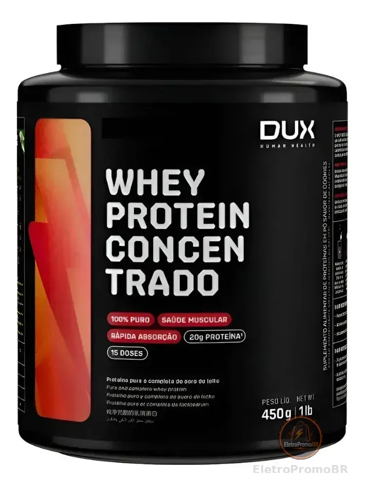 Whey Protein Concentrado Doce De Leite 450g - Dux Doce De Leite