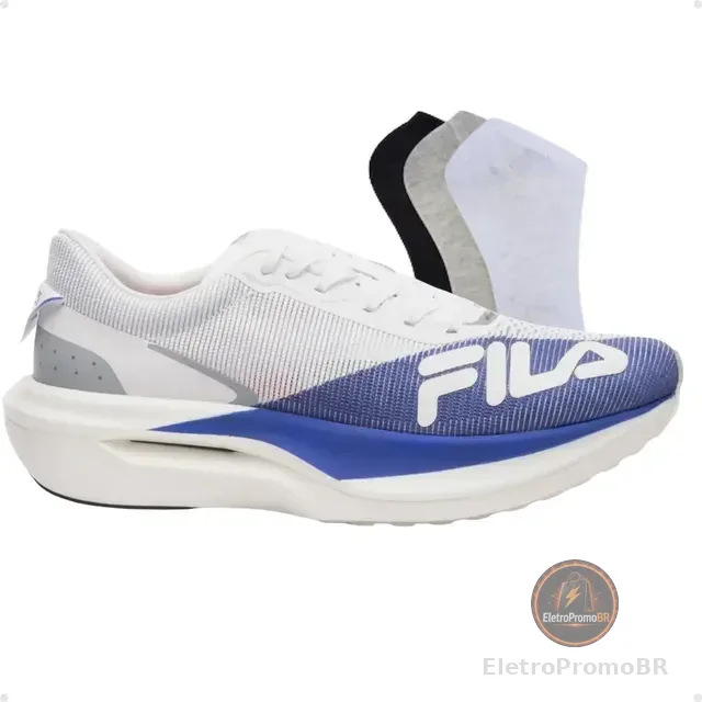 Tênis Fila Racer Carbon 3 Corrida Placa Carbono + Kit Meia