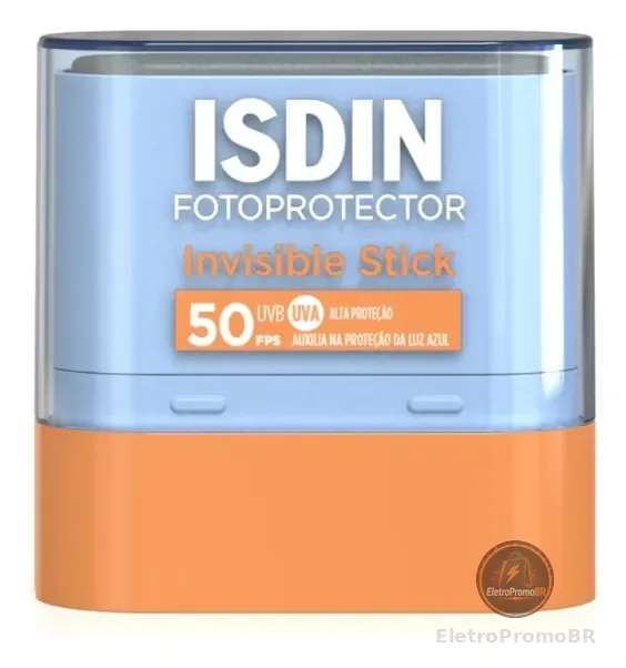 ISDIN Protetor Solar Facial em bastão Invisible Stick FPS 50 - 10g