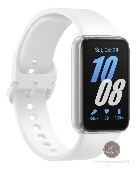Samsung Galaxy Fit3 Pulseira Esportiva Prata