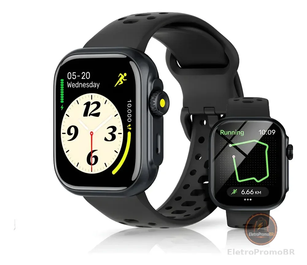 Relógio Smartwatch Bettdow FB041 GPS Alexa 5M/IP68 À Prova D'Água