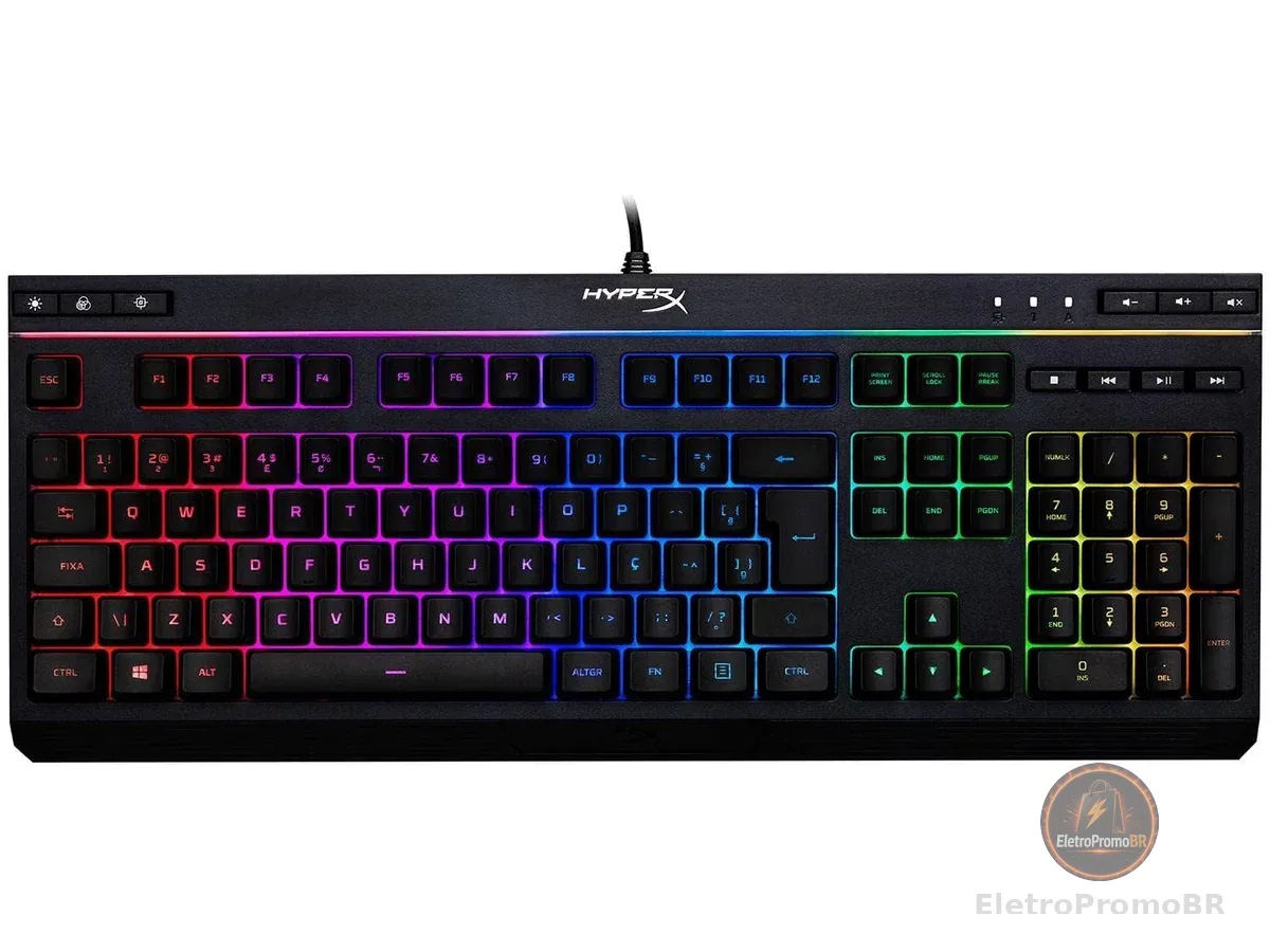 HyperX Teclado Gamer HyperX Alloy Core RGB, ABNT2, PRETO