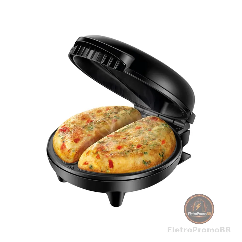 MONDIAL Omeleteira Easy Omelet, Preto, 800W, 110V - OM-02