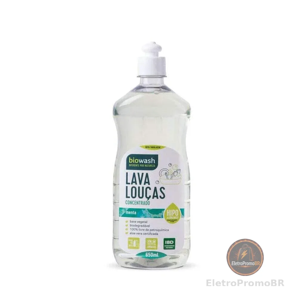 Biowash Bw Lava Louças Hipolargenico Menta 650 Ml
