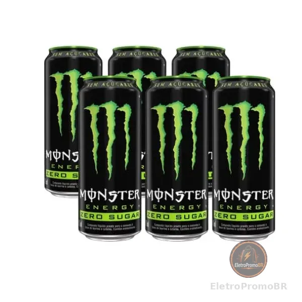 Pack de Monster Energy Zero Açucar - 6 unidades de 473ml