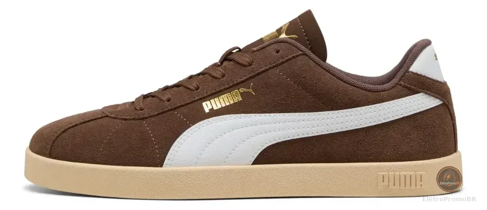 Tênis Masculino Club Ii Era Puma Flat Bronze-puma White-puma Gold Lisa 42 Br