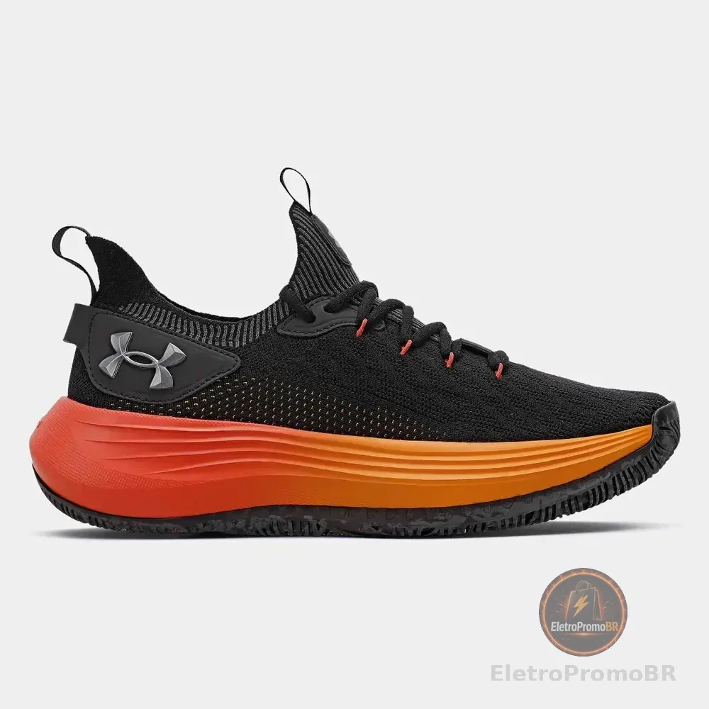 Tênis Masculino Hooper Under Armour Black/lavared/metpewter Liso 43