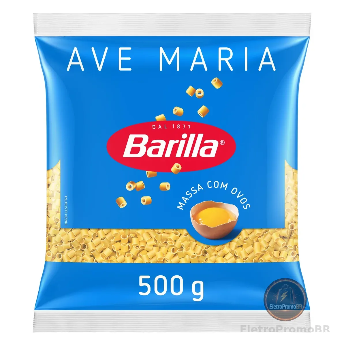 Barilla Macarrão Ave Maria Com Ovos 500G Para Sopas