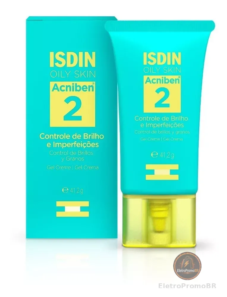 ISDIN Acniben Gel Creme Hidratante Facial Controle de Brilho e Imperfeições - 41,2g