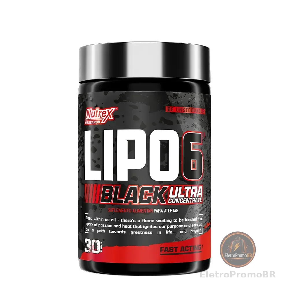 Termogênico Lipo-6 Black Ultra Concentrado 30 Caps Nutrex Research