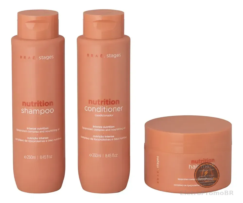 Kit Brae Para Nutrição Linha Braé Stages Nutrition - 3 Itens