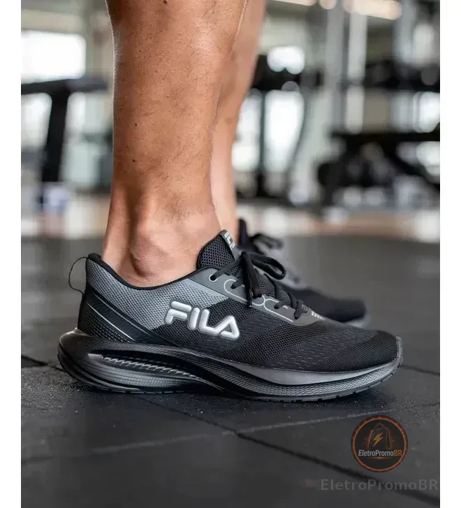 Tênis Fila Masculino Rise Up Esportivo Treino Original Preto/cinza/grafite Liso 43 43