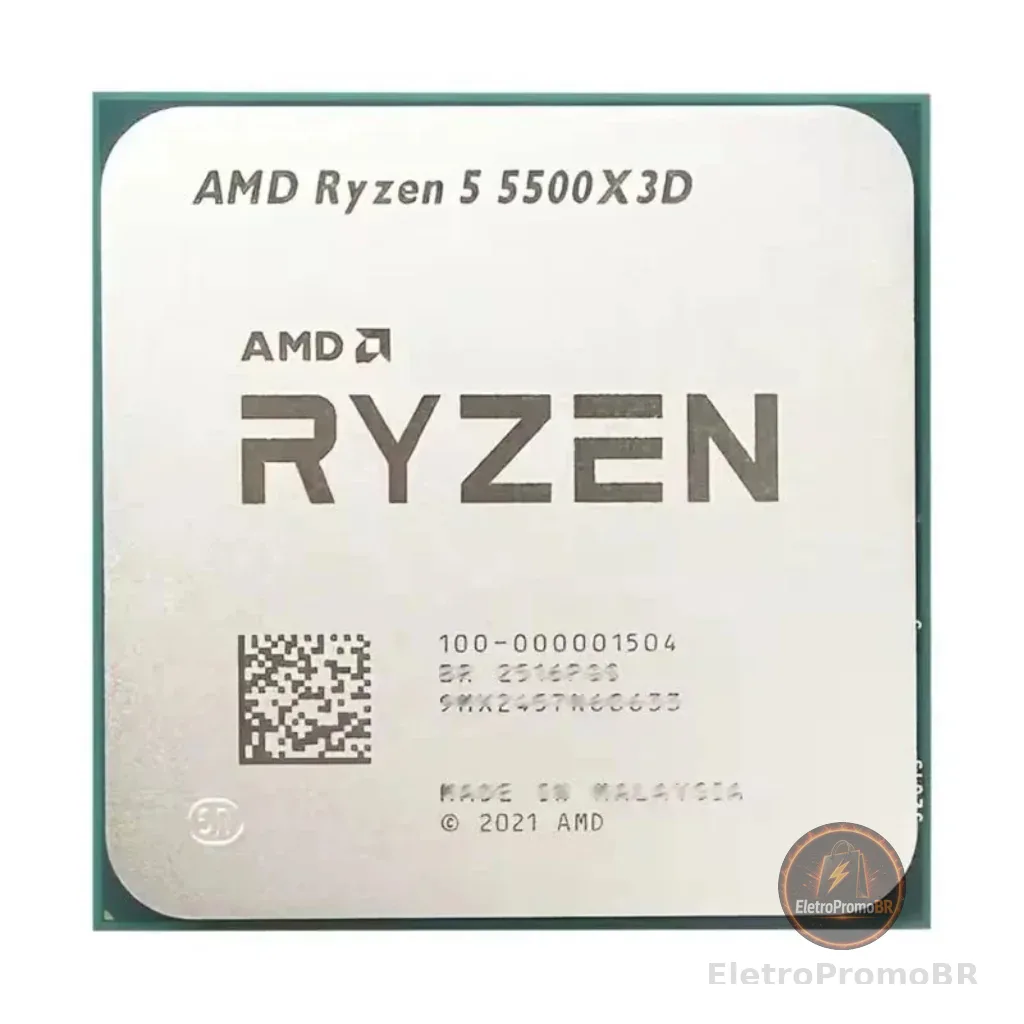 AMD Ryzen 5 5500X3D, 4.0GHz Max Turbo, Cache 96MB, AM4, (Novo S/Box)