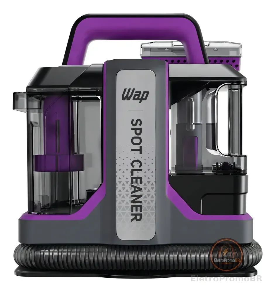 Extratora de Sujeira Portátil WAP Spot Cleaner W3 Borrifa Esfrega e Extrai 1450W de Potência e Bico de Autolimpeza