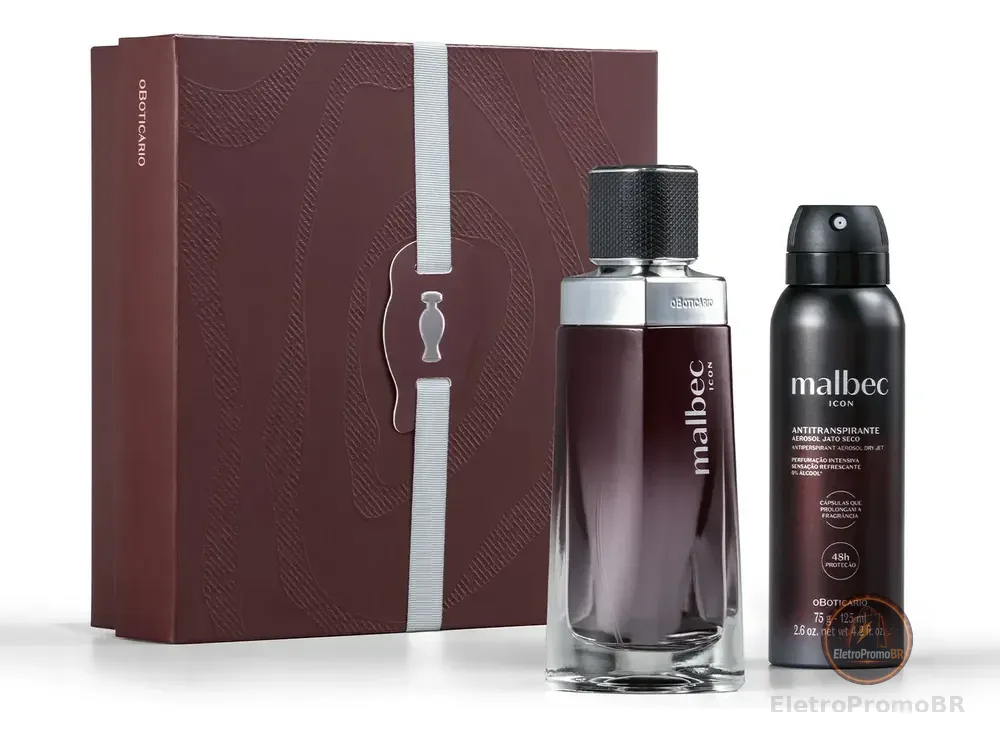 Kit Presente Malbec Icon O Boticário Masculino Original