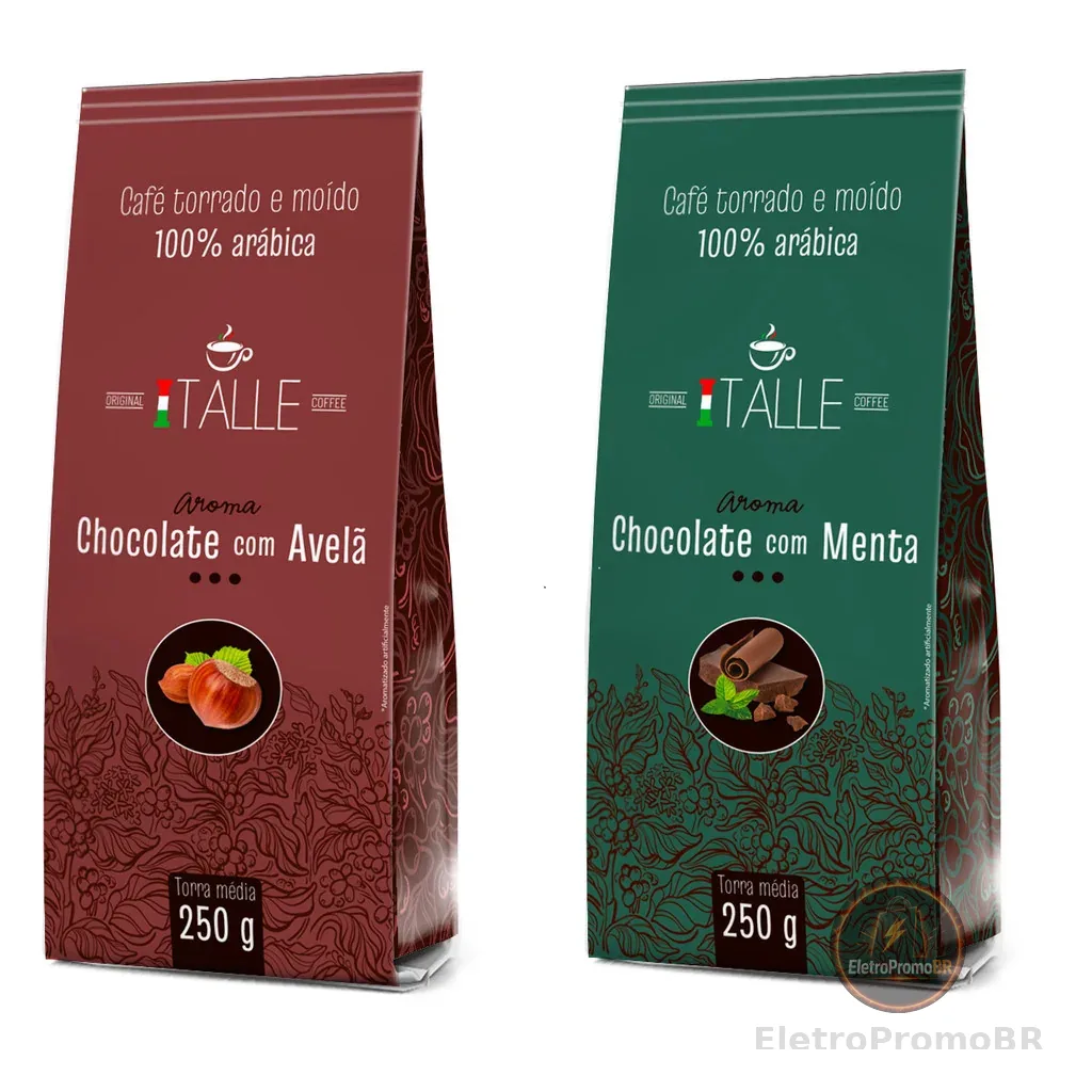 Café Italle Aromatizado Menta E Chocolate Com Avelã