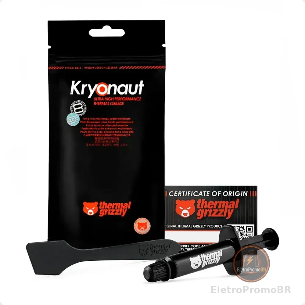 Pasta térmica Thermal Grizzly Kryonaut Ultra High Performance - 12,5 W/mK