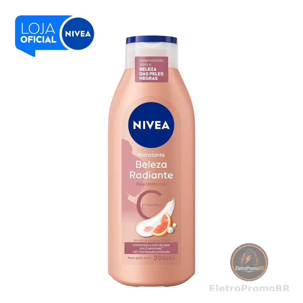 NIVEA Hidratante Corporal Beleza Radiante Pele Uniforme 200ml