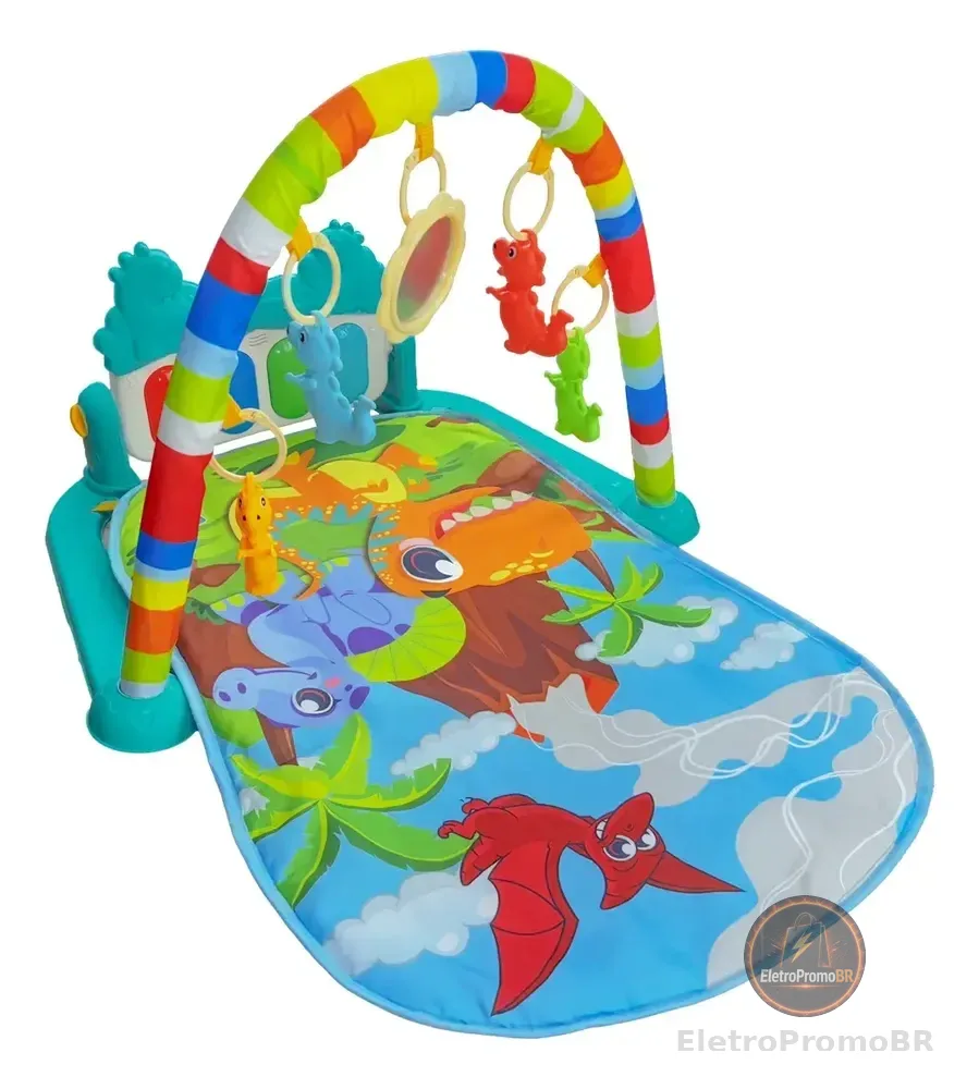 Tapete De Atividades Para Bebê Piano Funny Dino Maxi Baby