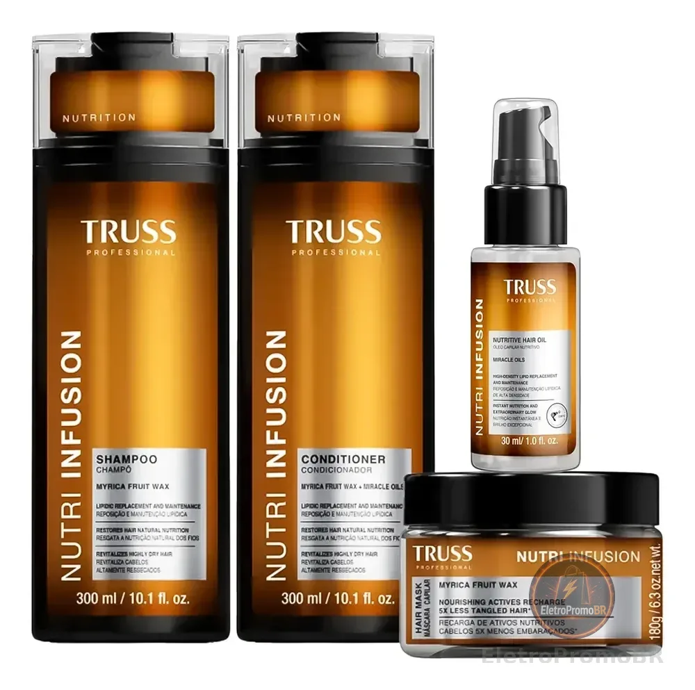Shampoo + Condicionador + Másc + Óleo Nutri Infusion - Truss