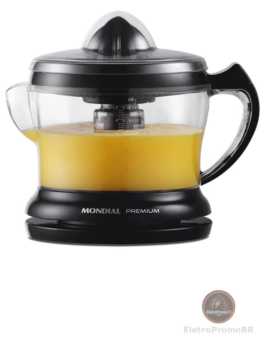 MONDIAL Espremedor Premium, Preto, 30W, 110V - E-02