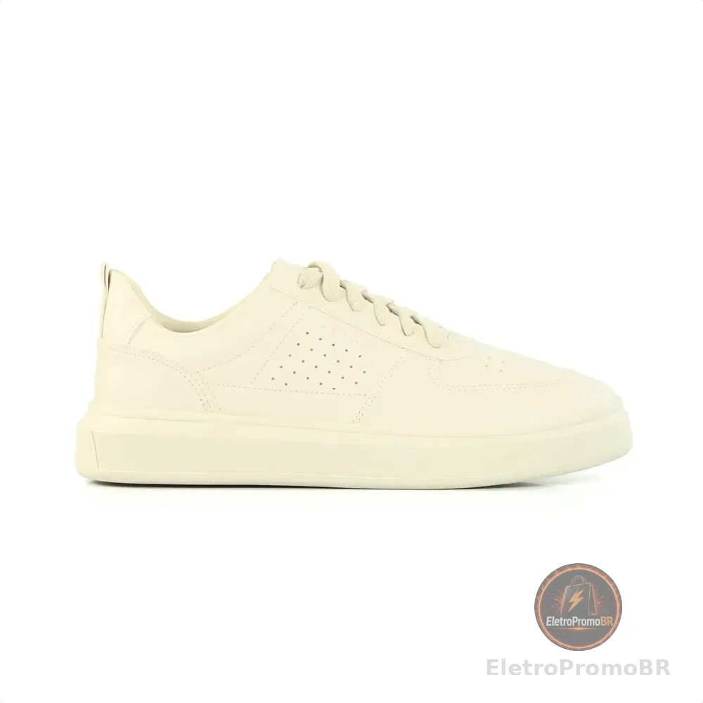 Tênis Aramis Masculino Basico Baixo Leve Elegante Social Off White 42 Br