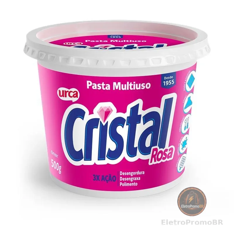 Sabão em Pasta Cristal Rosa - 500g