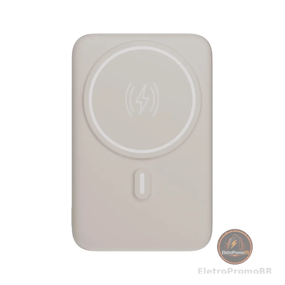 Geonav Power Bank, Carregador Portátil Universal por Indução 10.000mAh, Carregamento rápido*, Suporte Dobrável, Compatível com MagSafe® PB10MAGOW Off White