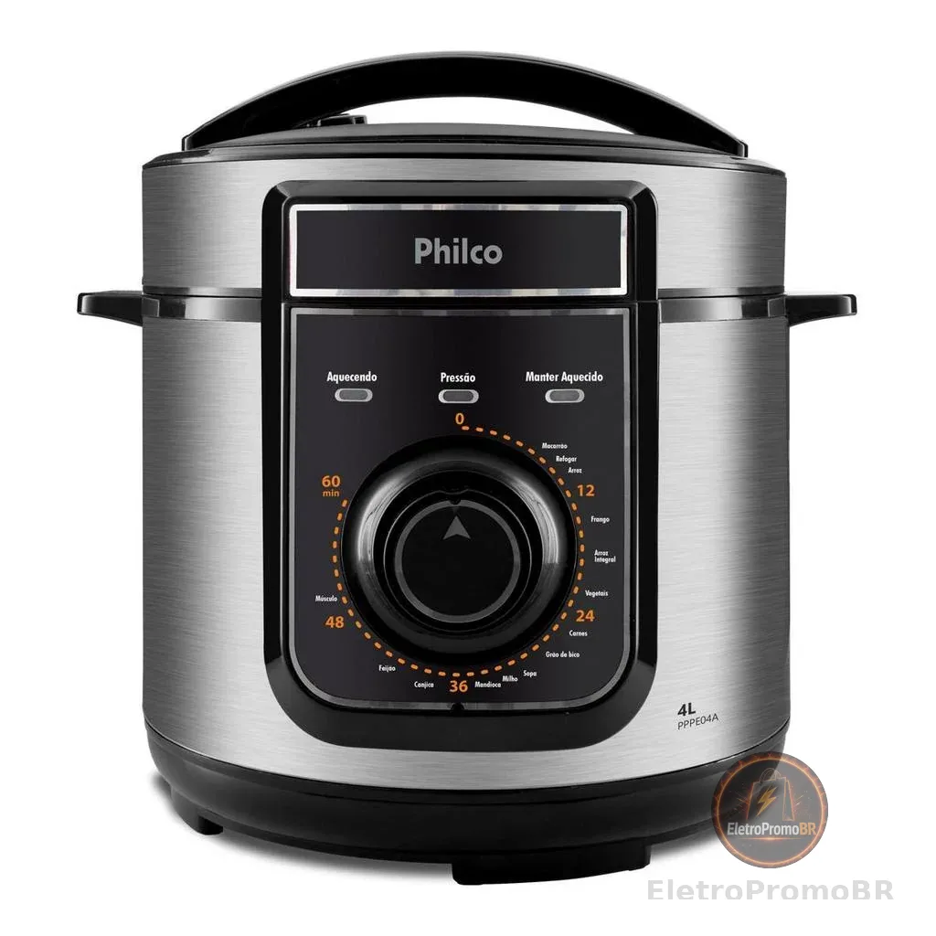 Panela de Pressão Elétrica Philco 4L 14 funções PPPE04A