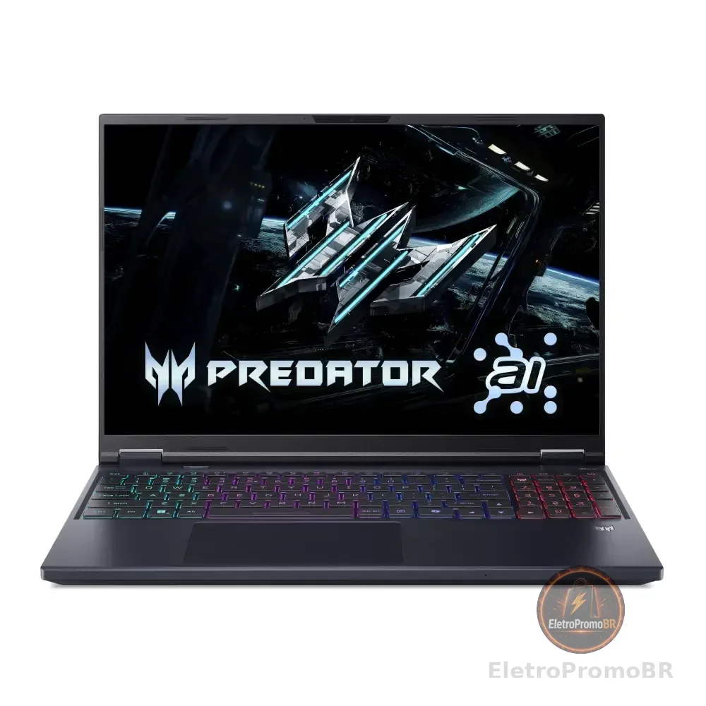 Notebook Gamer Predator Helios Neo 16 Phn16-73-76TF Com IA Intel® Core Ultra 7 255HX 16GB 512SSD RTX5070 WQXGA 16