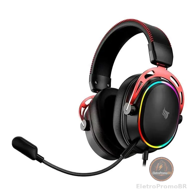 Headset Gamer Pichau Vega Pro 7.1, Drivers 50mm, Preto, PCH-VGAP-BL01