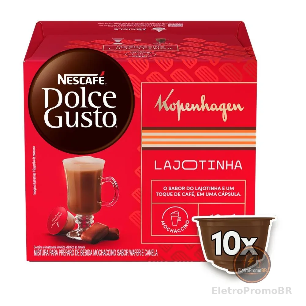 NESCAFÉ DOLCE GUSTO Mochaccino Lajotinha Kopenhagen - 10 CÁPSULAS