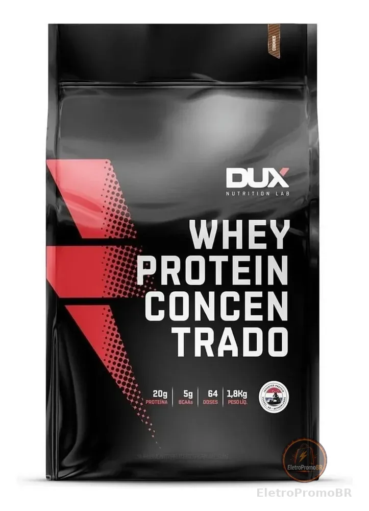 Whey Protein Concentrado Refil 1,8 Kg Sabor Cookies - Dux Human Health